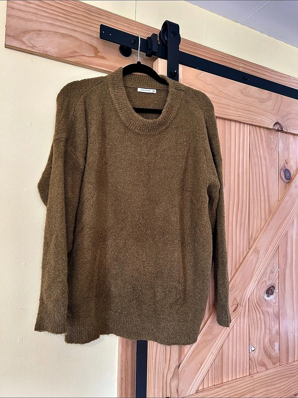STACCATO Brown Crew Neck Sweater Like New